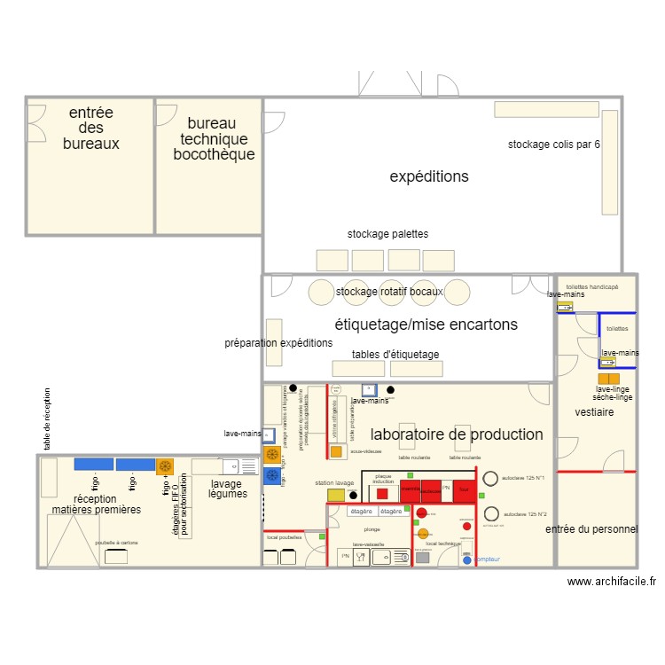 plan ensemble labo SAVEURS SANS. Plan de 0 pièce et 0 m2