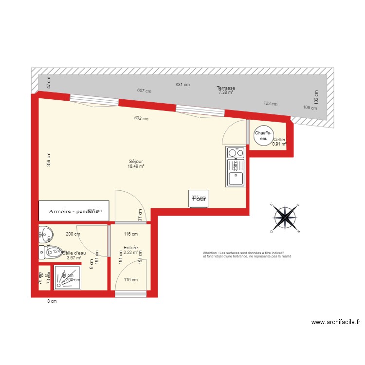 BI 3456 coté. Plan de 0 pièce et 0 m2