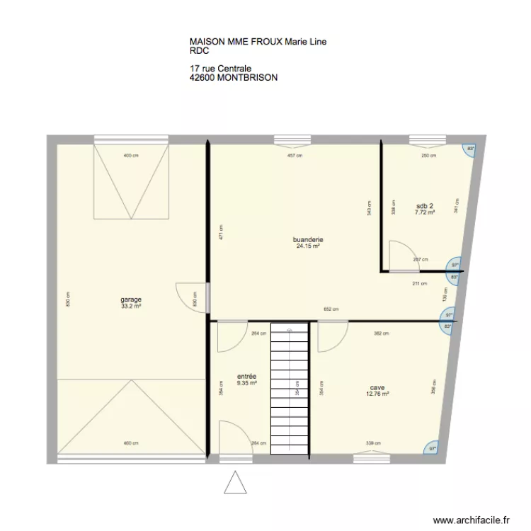 FROUX Marie line. Plan de 
