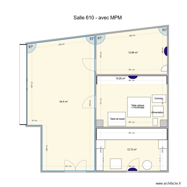 Salle 610.2 avec MPM. Plan de 0 pièce et 0 m2