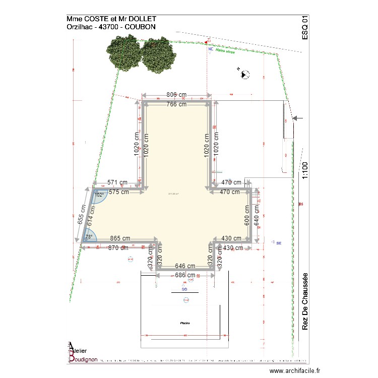 COSTE RDC. Plan de 0 pièce et 0 m2