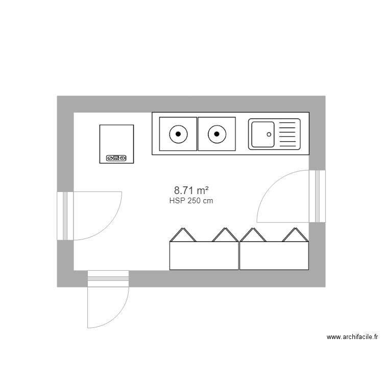 buanderie. Plan de 0 pièce et 0 m2