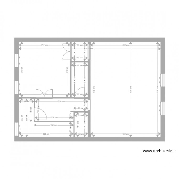 Démarié RdC 0 Après travaux. Plan de 0 pièce et 0 m2