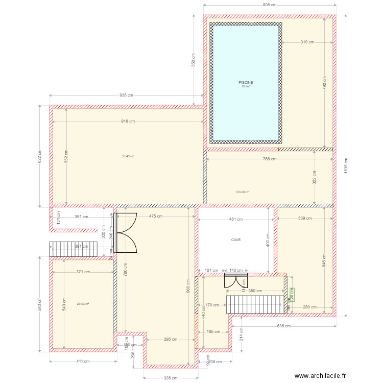 GUEUX SOUS SOL MACONNERIE 2e tranche. Plan de 0 pièce et 0 m2