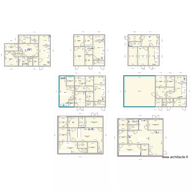 ONDET EANA. Plan de 60  et 463 m²