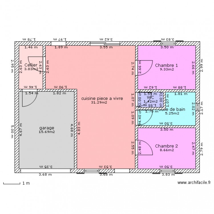 florette . Plan de 0 pièce et 0 m2