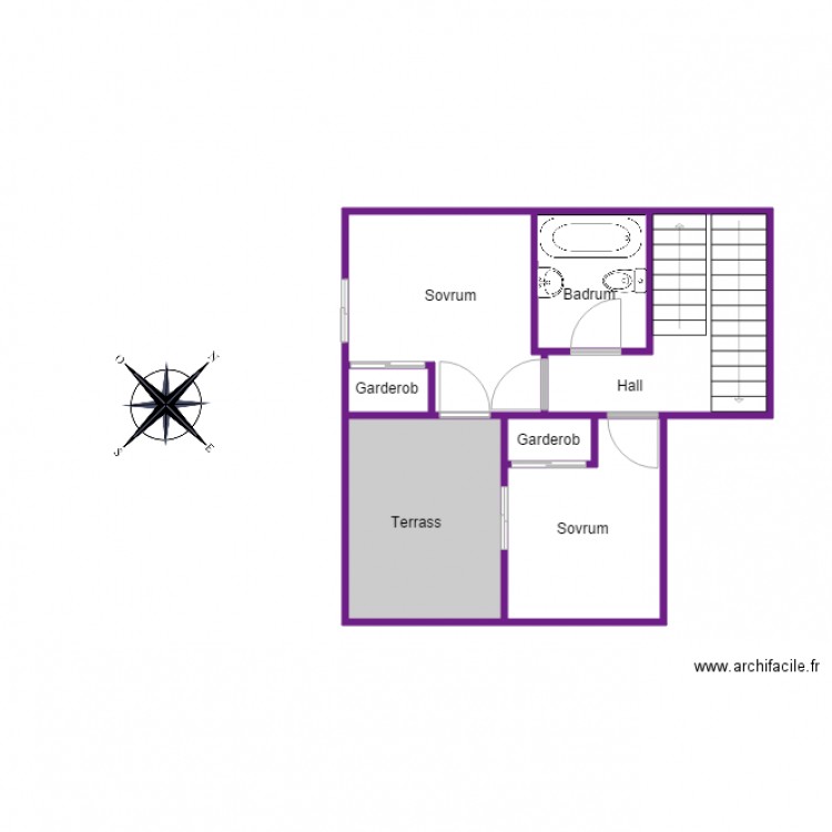 Planritning plan 2 Estaca. Plan de 0 pièce et 0 m2