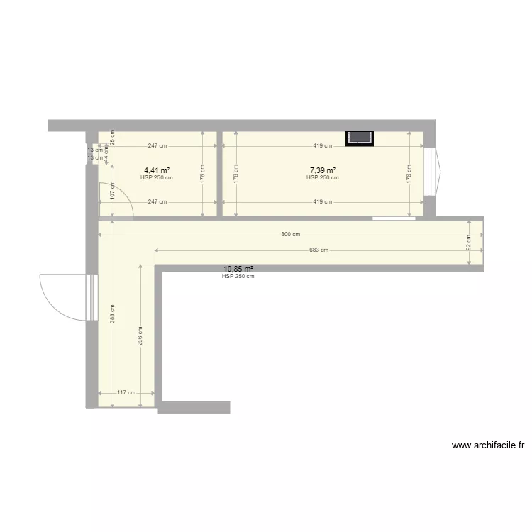 buandrie  SDB. Plan de 