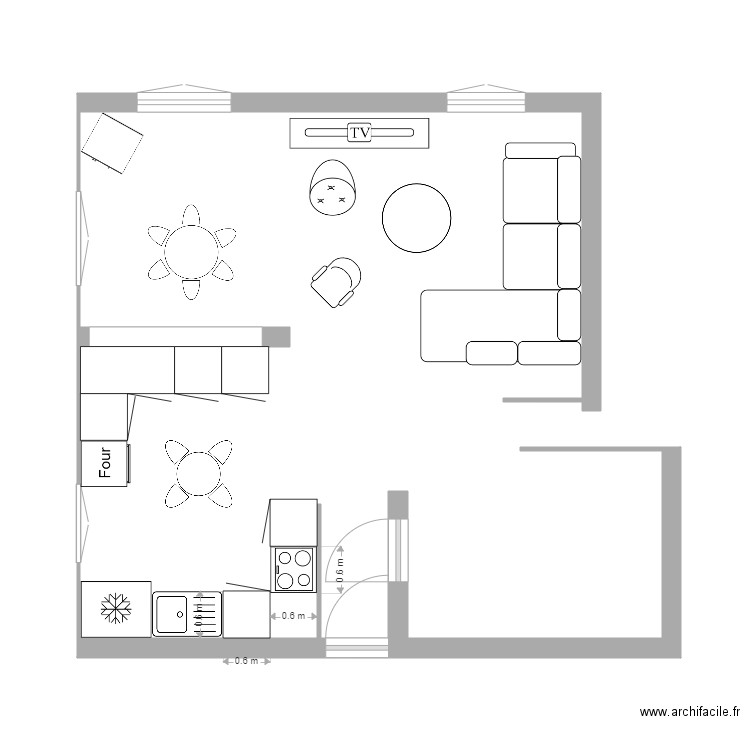 projet aménagement étage. Plan de 0 pièce et 0 m2