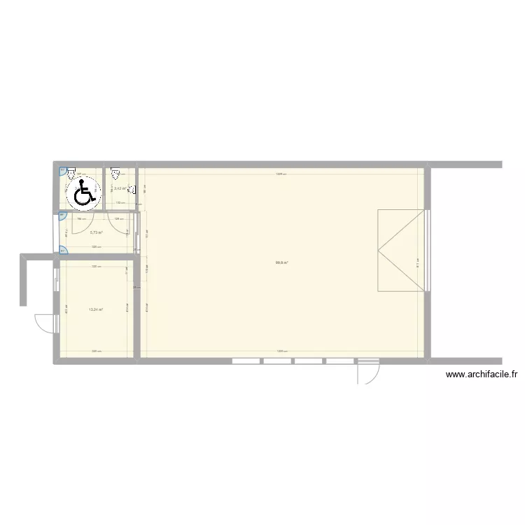 BATIMENT /SERRE. Plan de 