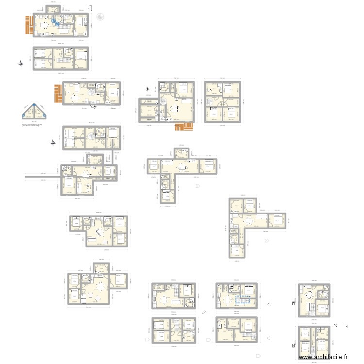 Pleubian Carriou. Plan de 103 pièces et 861 m2