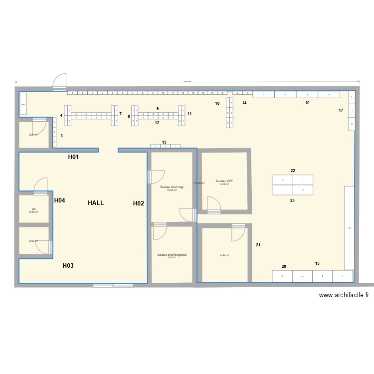 agence Yesss colomiers. Plan de 0 pièce et 0 m2