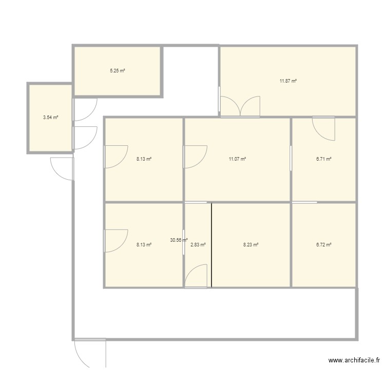 maison familiale avant travaux 1. Plan de 0 pièce et 0 m2