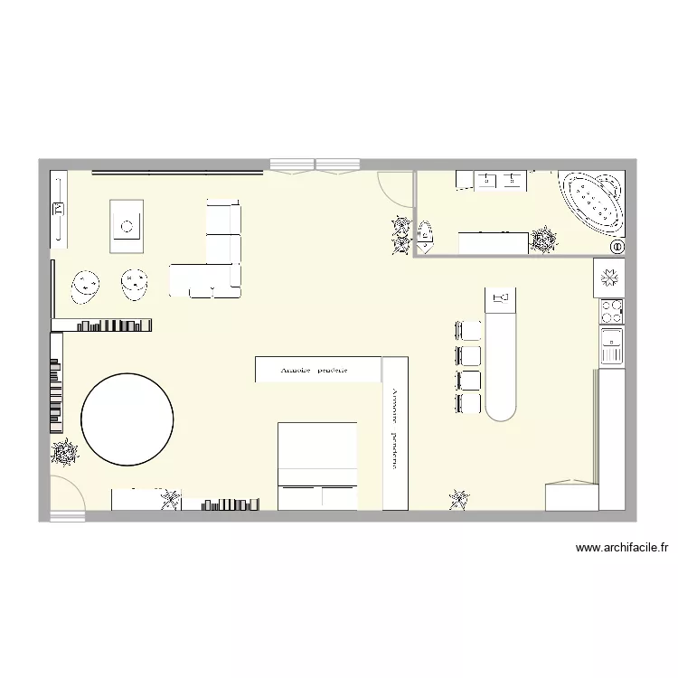 Appartement Malone Residence Blue River. Plan de 