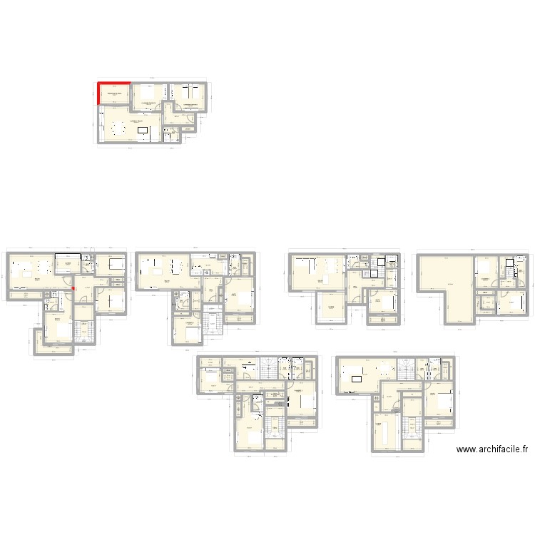SAM MAISONgefgev. Plan de 97 pièces et 790 m2