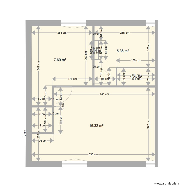 plan appartement origine 1er étage mur. Plan de 0 pièce et 0 m2