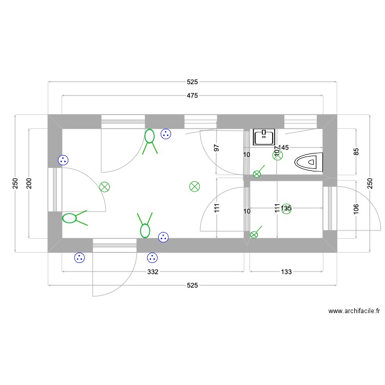 entrée. Plan de 0 pièce et 0 m2