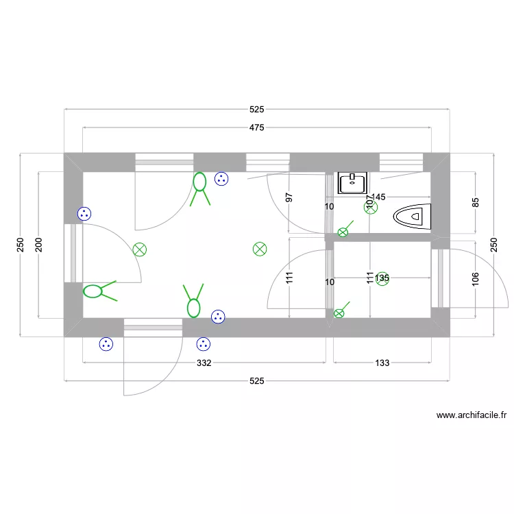 entr&eacute;e. Plan de 
