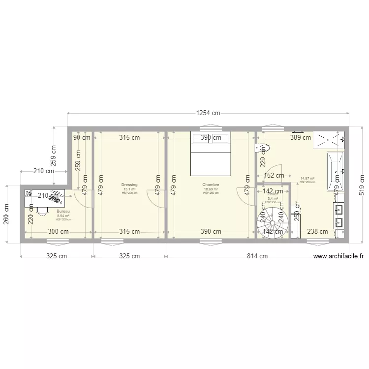 Plan Plancher Chauffant 1er. Plan de Plan Plancher Chauffant 1er. Plan de