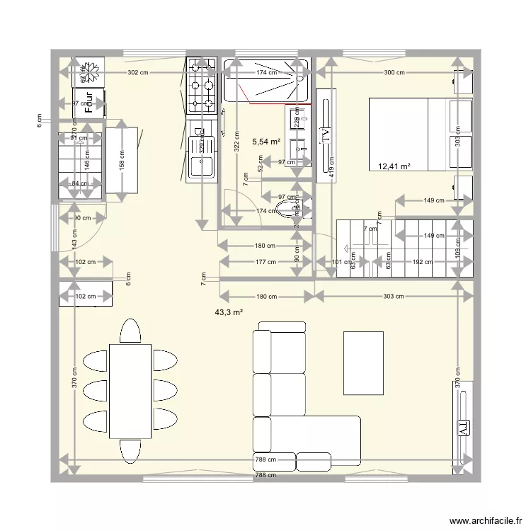 maison beynes SIMULATION 34. Plan de 