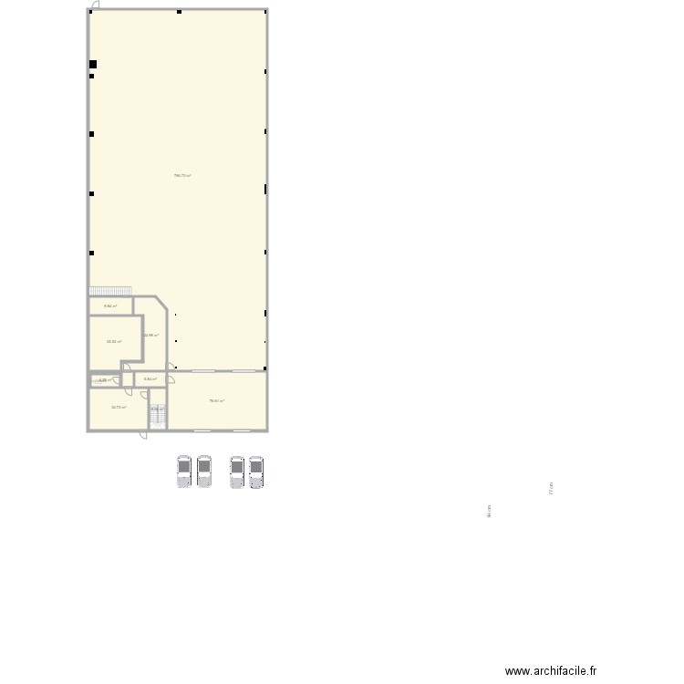 V0 CLICHY BASE NEUTRE. Plan de 0 pièce et 0 m2