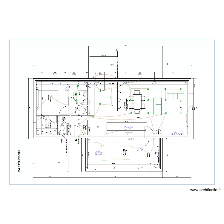 plan elec RDC. Plan de 