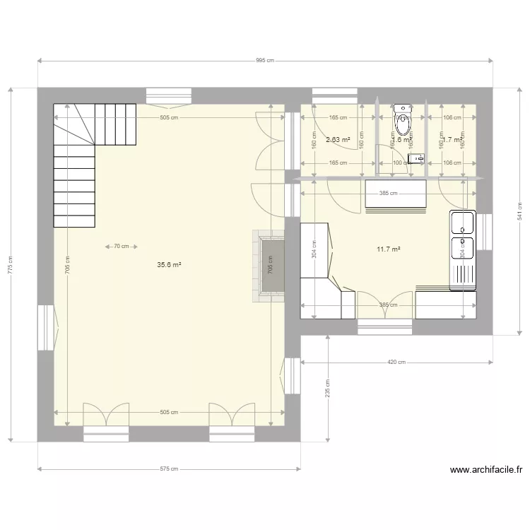 Plan RDC et Etage  BEDEL. Plan de 
