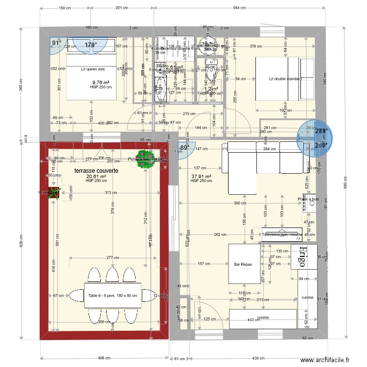 plan maison T2/3. Plan de 0 pièce et 0 m2