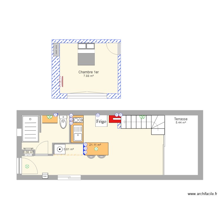 Duplex 35 M2 DREAMLIFE 2. Plan de 0 pièce et 0 m2