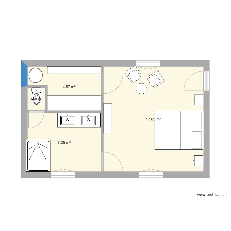 Suite parentale 1er bis Bastide . Plan de 0 pièce et 0 m2