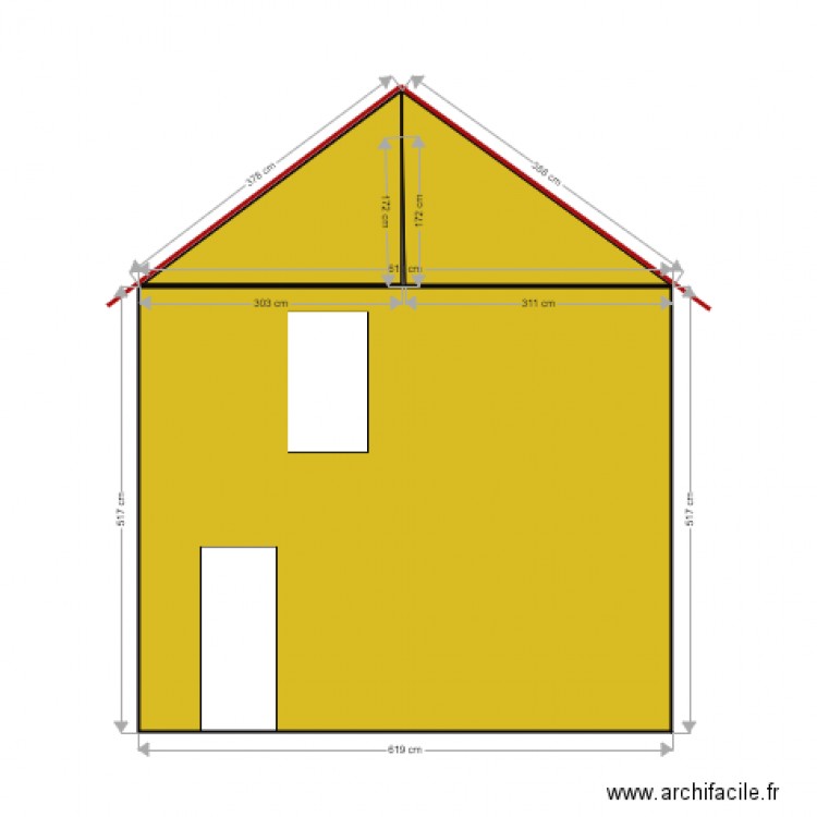 coupe est. Plan de 0 pièce et 0 m2