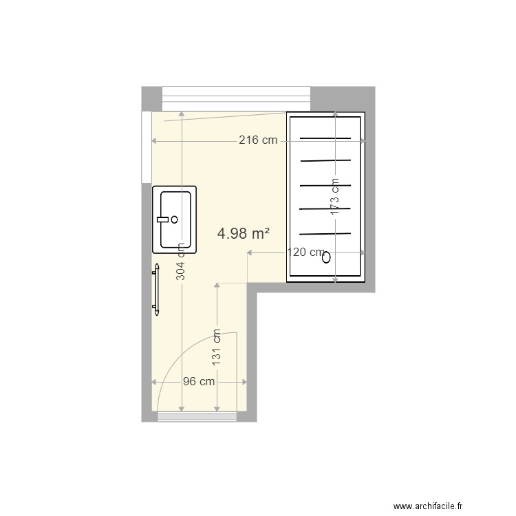 salle de bain. Plan de 0 pièce et 0 m2