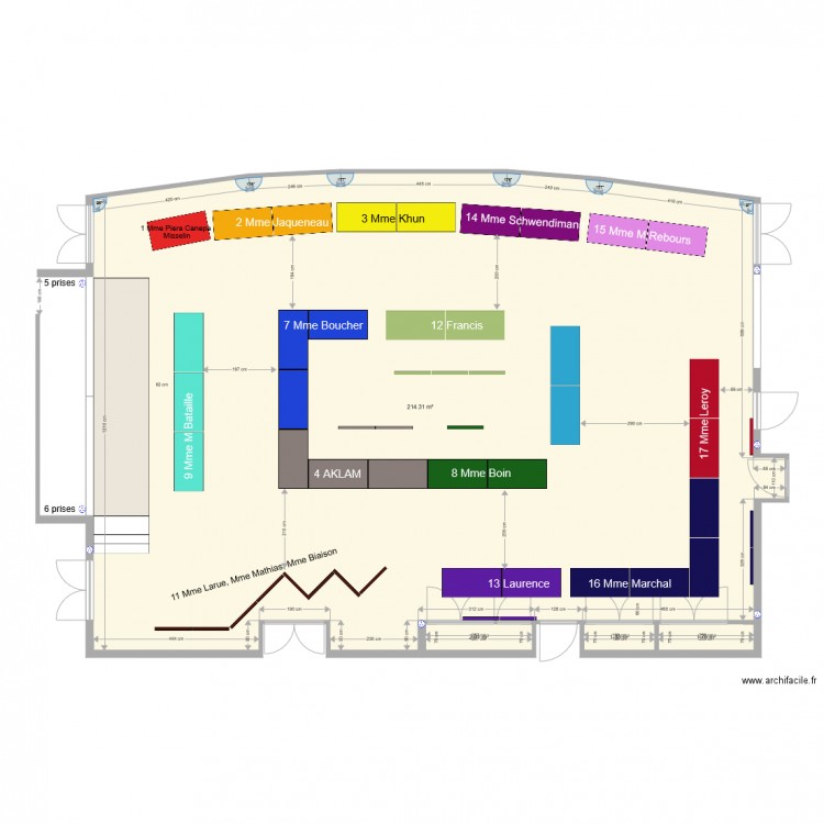 Salle des fêtes Kanfen avec exposants 2018. Plan de 0 pièce et 0 m2