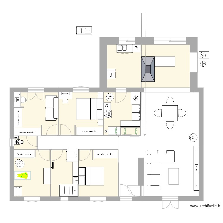 maison st sulpice aménégement. Plan de 0 pièce et 0 m2