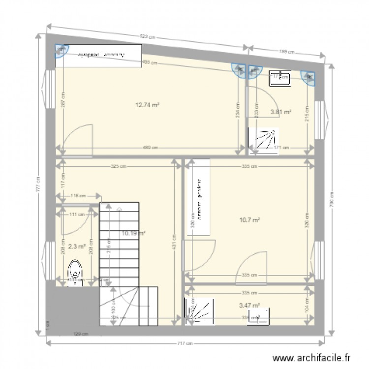 plan isaac belin taxo 1er étage . Plan de 0 pièce et 0 m2