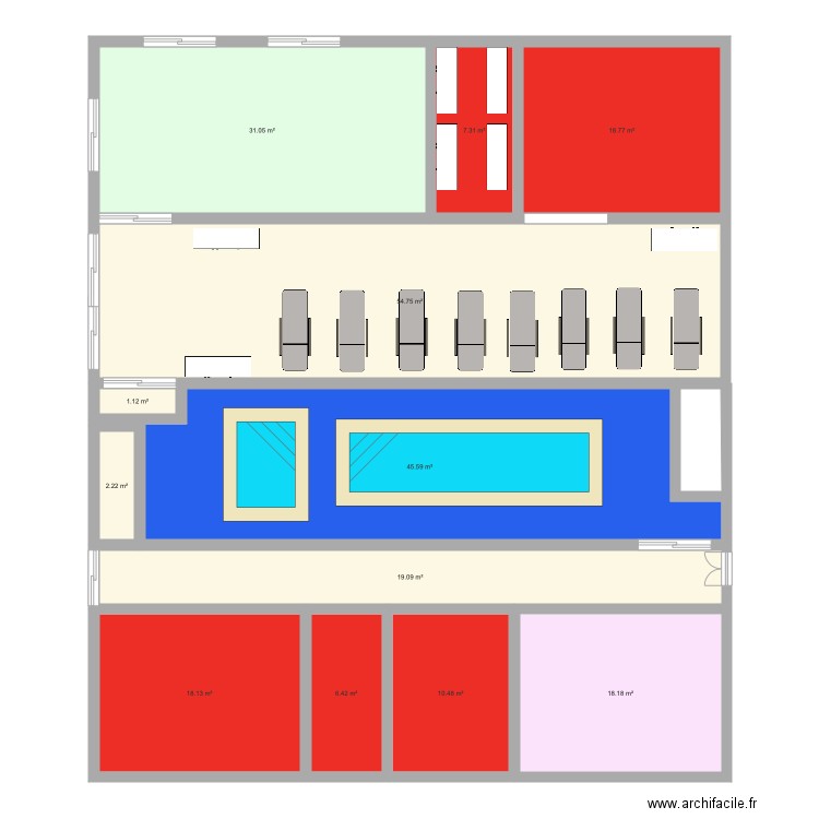 Médical CDF SRFC. Plan de 0 pièce et 0 m2