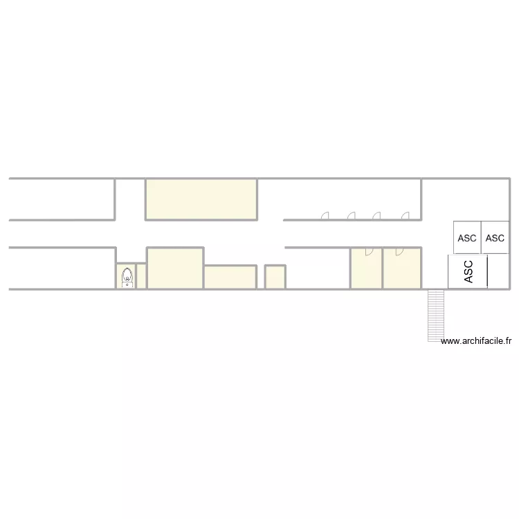 3eme &eacute;tage. Plan de 