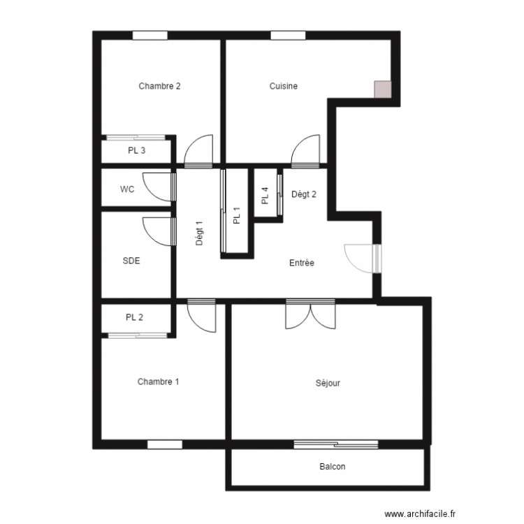 POUPARDIN. Plan de 0 pièce et 0 m2