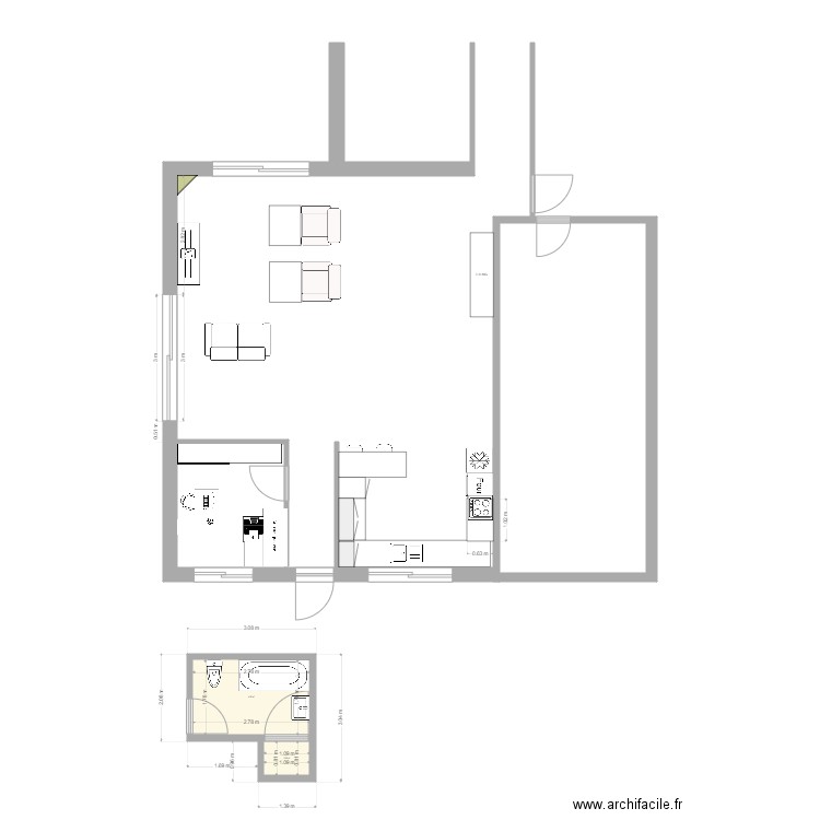 Plan salle Comeca. Plan de 0 pièce et 0 m2