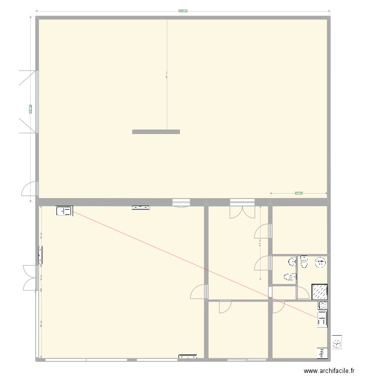 plan atelier plomberie. Plan de 9 pièces et 297 m2