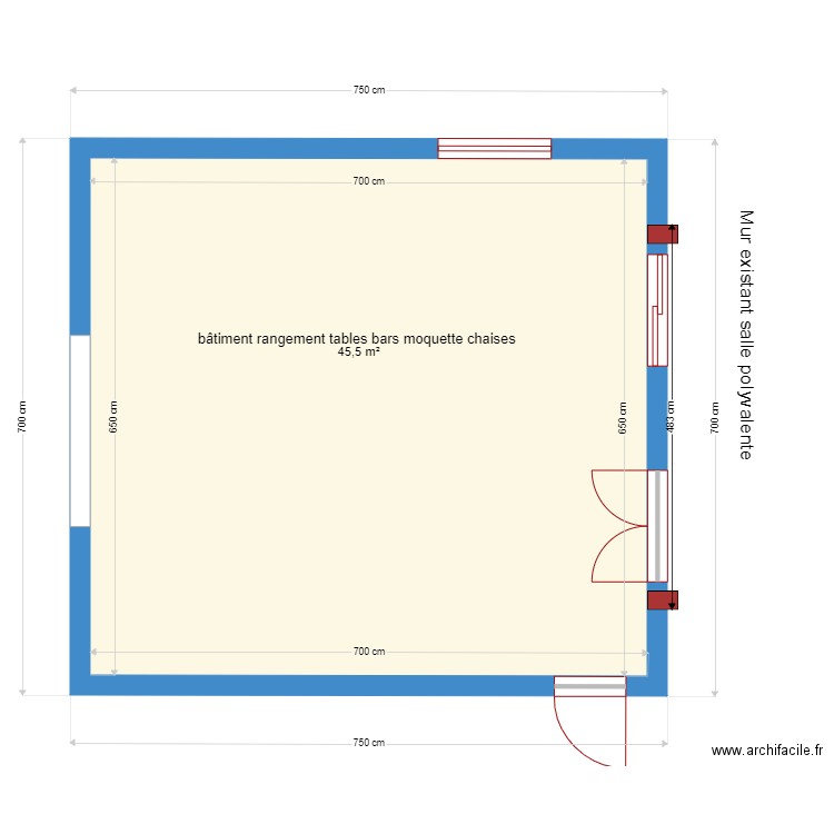 bâtiment rangement . Plan de 0 pièce et 0 m2