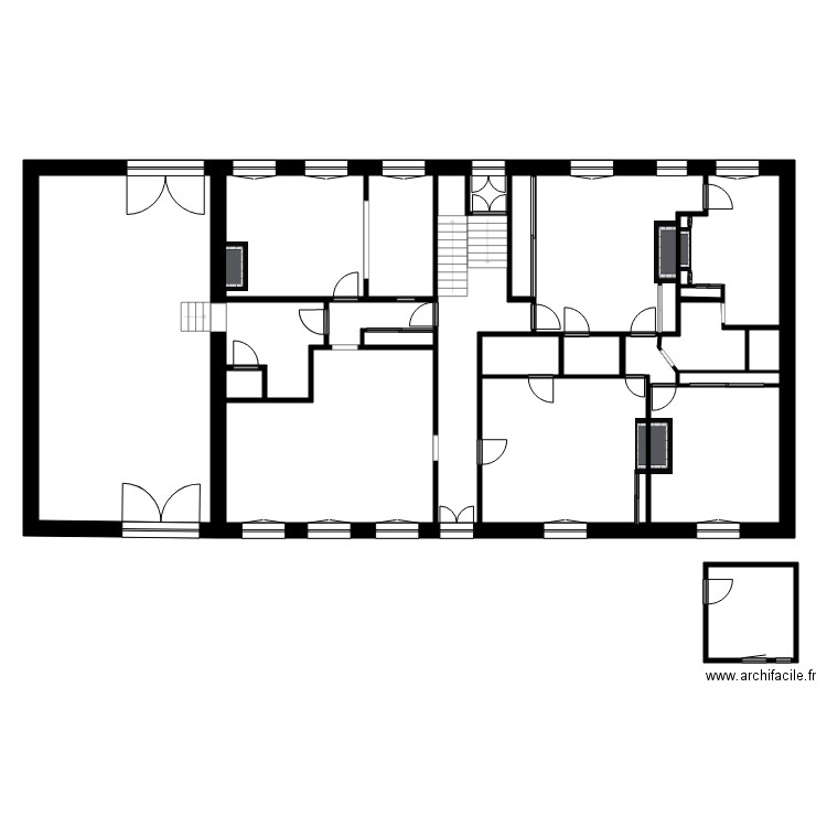 GONDRECOURT 13. Plan de 42 pièces et 1184 m2