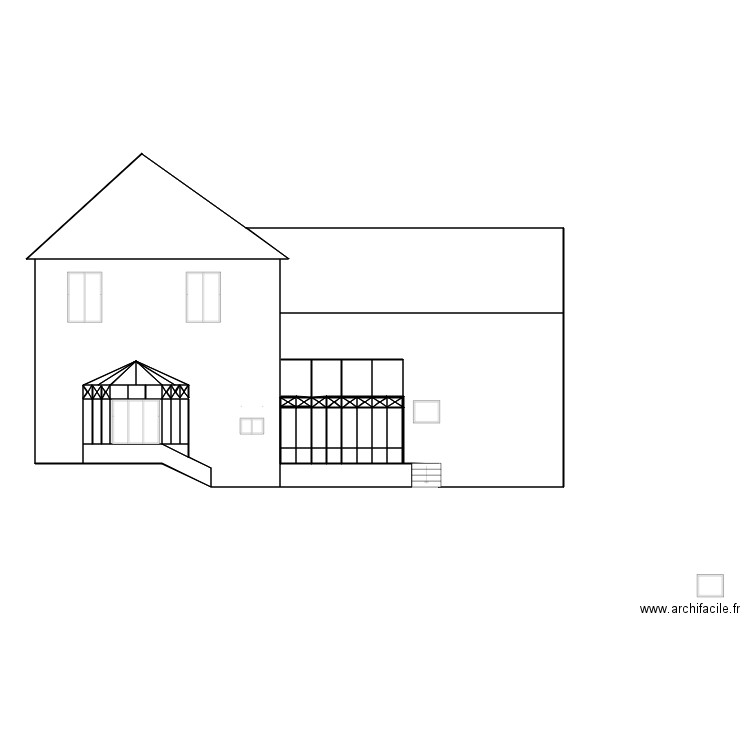 Projet Michaud face Rénoval. Plan de 0 pièce et 0 m2