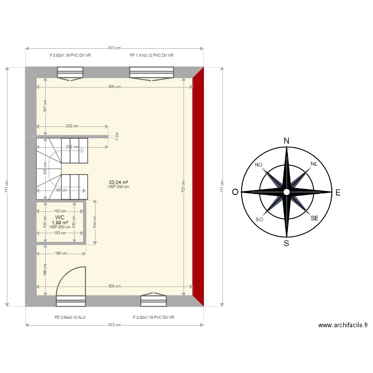 ML23010048 RÉSIDENCE LE CASTERAS VILLA 4. Plan de 7 pièces et 70 m2