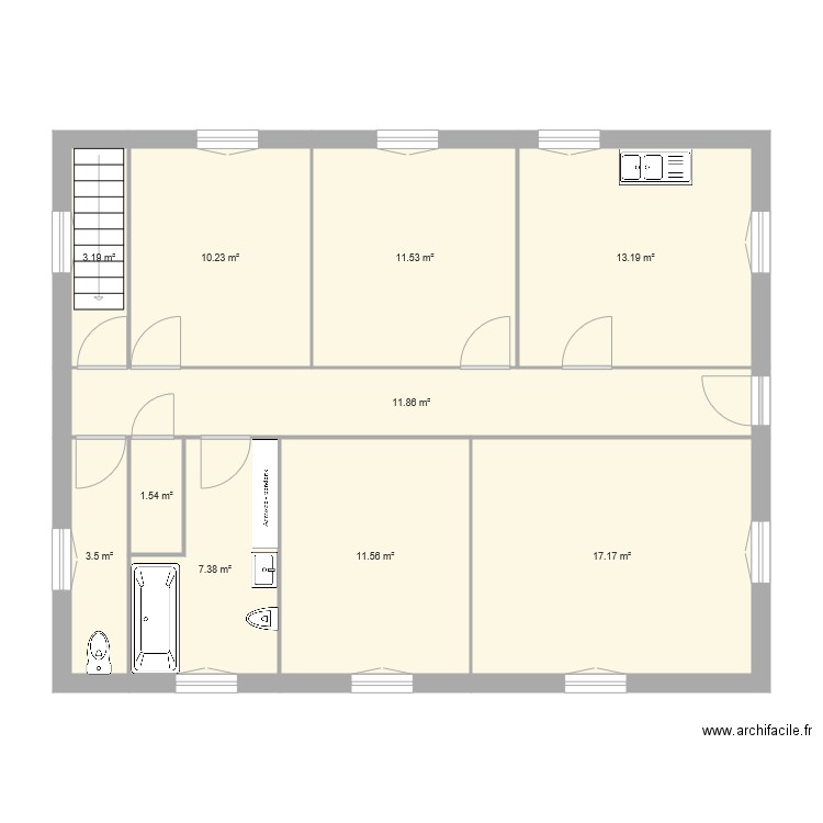 GRENIER Ste Agathe la B. Plan de 0 pièce et 0 m2