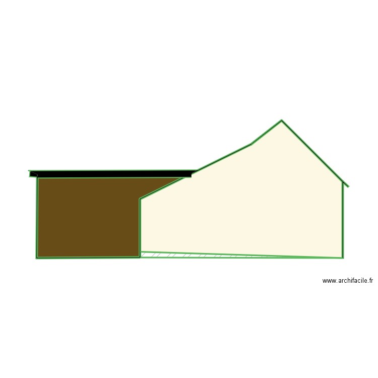 coupe coté gzuche wailly. Plan de 0 pièce et 0 m2