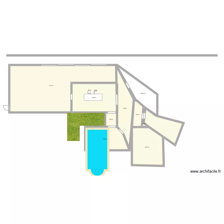 frhegferhegvuitr. Plan de 9  et 188 m²