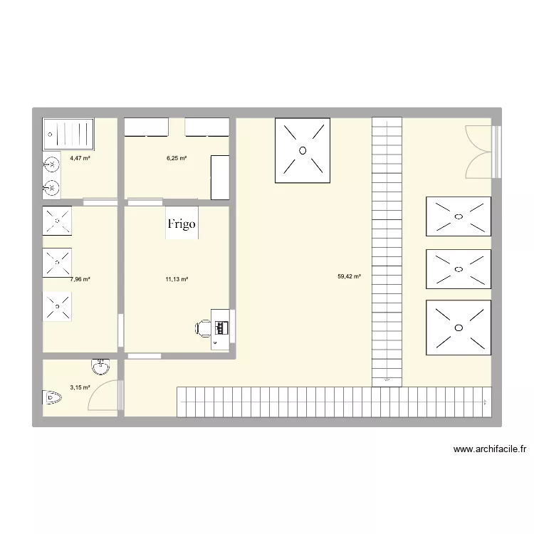 cenon Athl&eacute;is. Plan de 