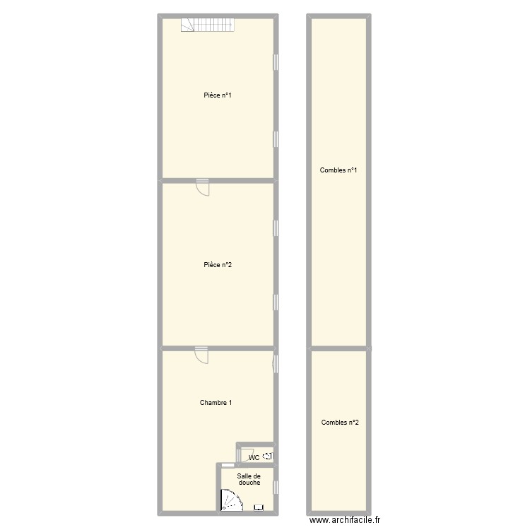 KAZY TANI ETAGE. Plan de 7 pièces et 303 m2