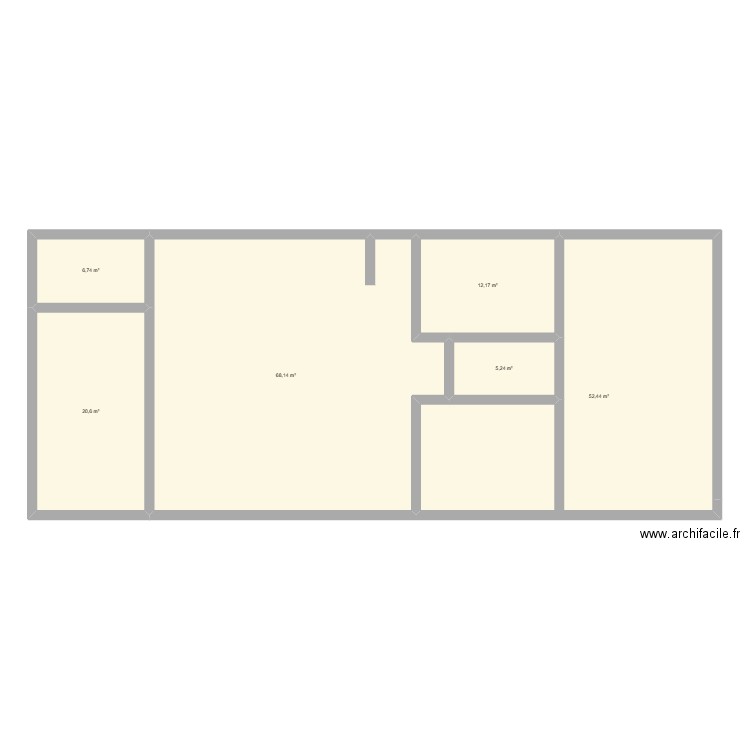 plan maison. Plan de 6 pièces et 165 m2